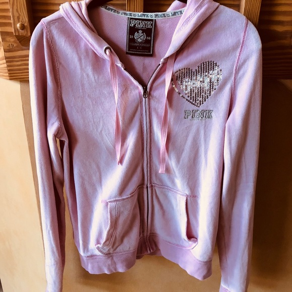 PINK Victoria's Secret Tops - PINK Victoria’s Secret Sweatshirt Hoodie